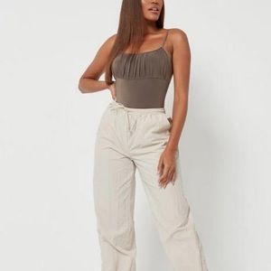 NWT Missguided Slinky Mocha Bodysuit